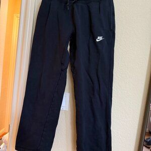 Nike Fleece Straight Leg Sweatpants Mens M Navy Blue